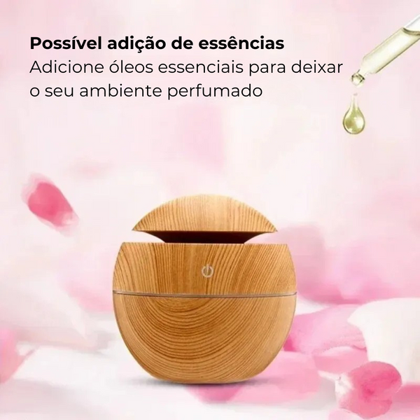 Difusor de Aroma USB de Madeira